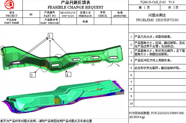 產品可行性變更申請(FCR)提案